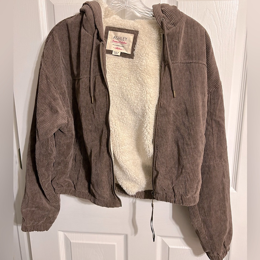Fleece lined coat